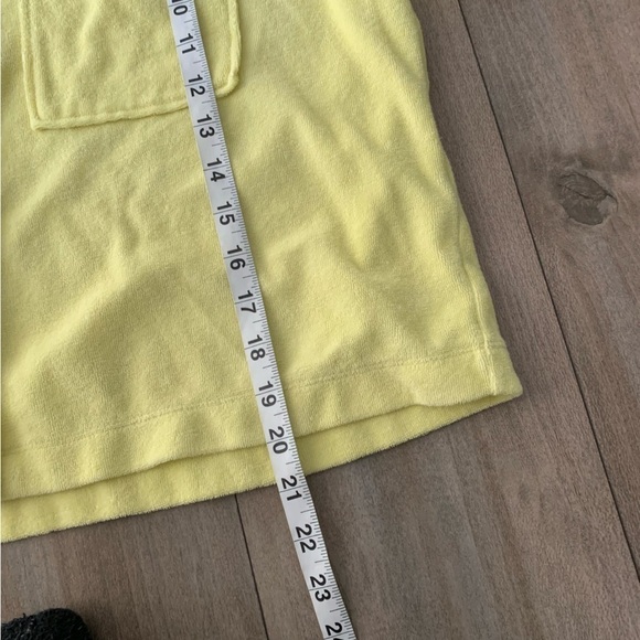 Zara women’s velour terry cloth pocket short sleeve snap button down boxy fit - Picture 9 of 9